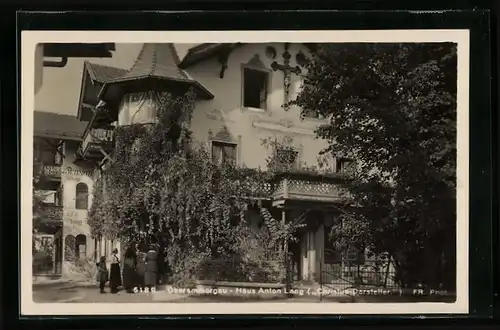AK Oberammergau, Haus des Christus-Darstellers Anton Lang