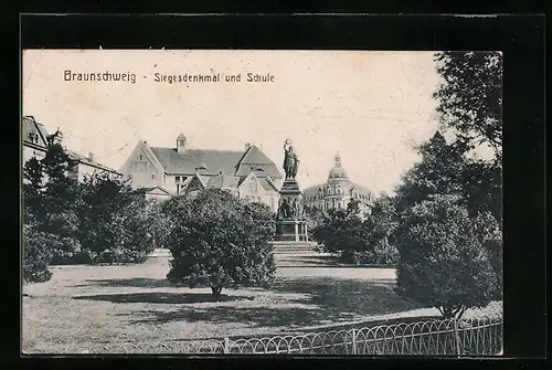 AK Braunschweig, Siegesdenkmal und Schule