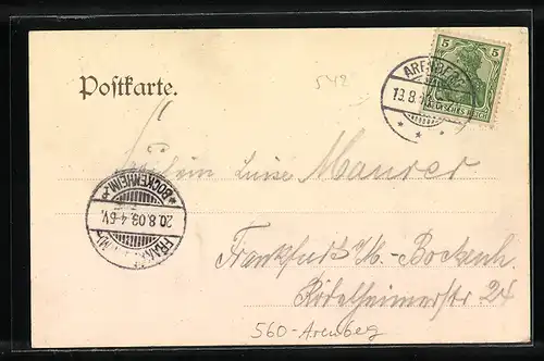 AK Arenberg, Ortspartie mit Kirche