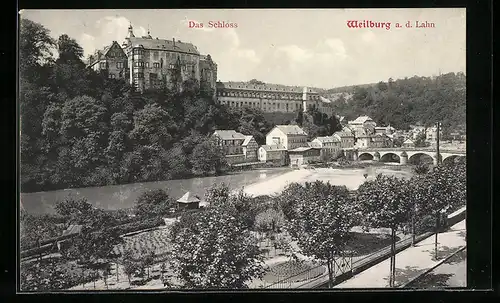 AK Weilburg a. d. Lahn, Blick auf das Schloss