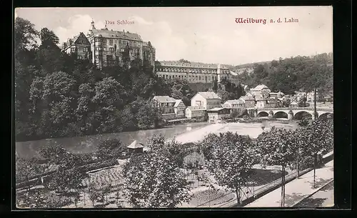 AK Weilburg a. d. Lahn, Blick auf das Schloss
