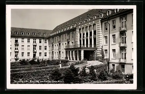 AK Freiburg i. Br., Eingang zur Mediz. Univ. Klinik