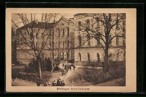 AK Göttingen, Auditorium mit Anlagen