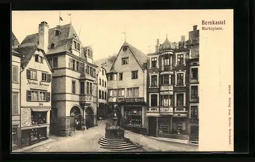 AK Bernkastel, Geschäft von Nicolaus Kronser, Marktplatz