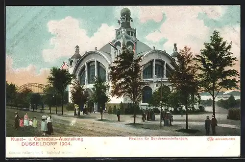 AK Düsseldorf, Kunst- u. Gartenbau-Ausstellung 1904, Pavillon dür Sonderausstellungen