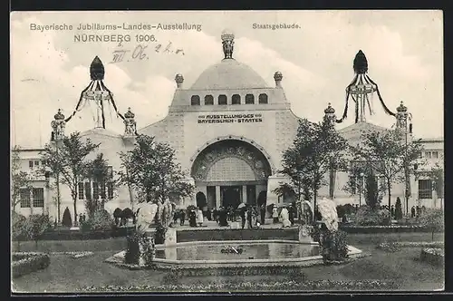 AK Nürnberg, Bayerische Jubiläums-Landes-Ausstellung, Staatsgebäude