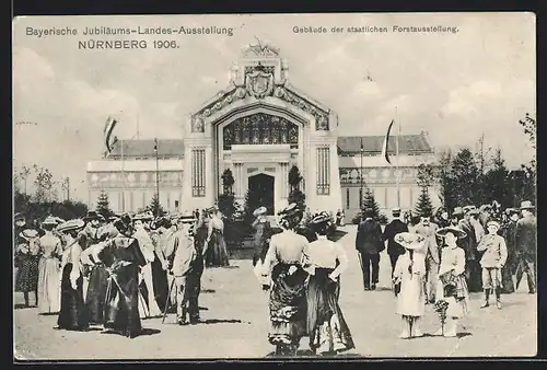 AK Nürnberg, Bayerische Jubiläums-Landes-Ausstellung 1906, Staatliche Forstausstellung