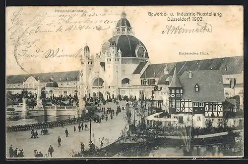 AK Düsseldorf, Gewerbe- u. Industrie-Ausstellung 1902, Bacharacher Haus