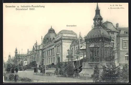 AK Düsseldorf, Gewerbe- u. Industrie-Ausstellung 1902, Kunstpalast