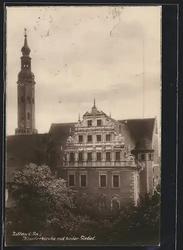 AK Zittau i. Sa., Klosterkirche mit histor. Giebel