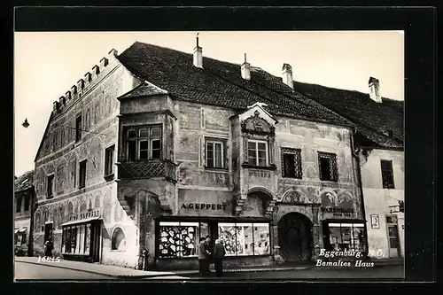 AK Eggenburg, Bemaltes Haus