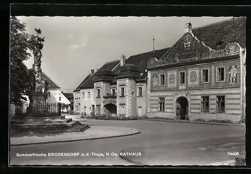 AK Drosendorf a. d. Thaya, Blick zum Rathaus