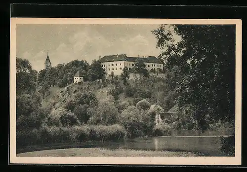 AK Drosendorf a. d. Thaya, Blick zum Schloss