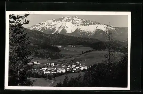 AK Mitterbach, Ortsansicht mit dem Ötscher