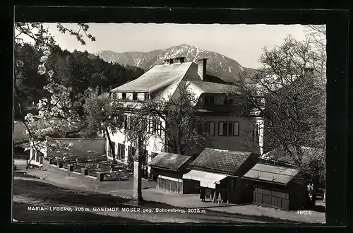 AK Mariahilferberg, Gasthof Moser geg. Schneeberg