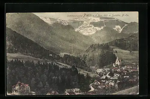 AK Prein a. d. Rax, Ortsansicht aus der Vogelschau