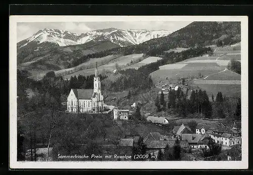 AK Prein, Ortsansicht mit Kirche