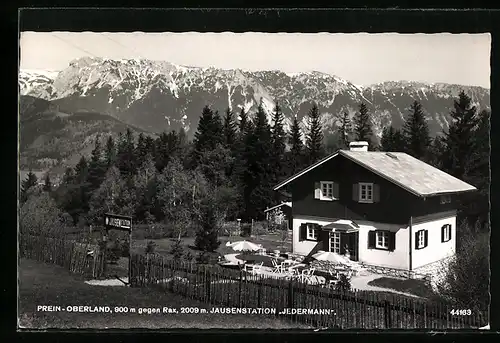 AK Prein-Oberland, Jausenstation Jedermann