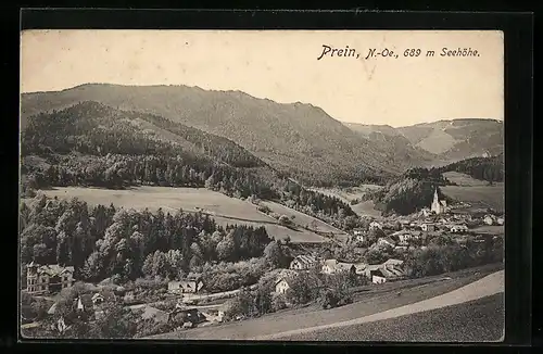 AK Prein, Ortsansicht mit Kirche