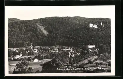 AK Seebenstein, Ortsansicht mit Schloss