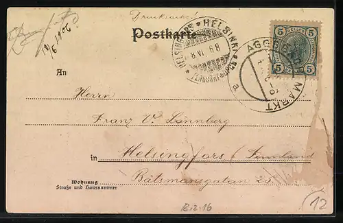 AK Aggstein an der Donau, Blick auf Ruine