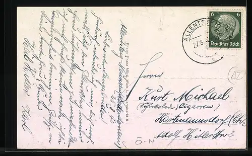 AK Allentsteig, Ortspartie am Wasser