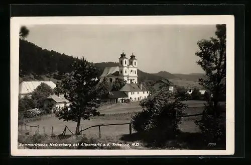 AK Hafnerberg bei Altenmarkt, Ortsansicht im Sonnenlicht