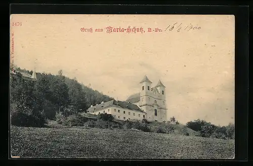 AK Maria-Schutz, Blick zur Kirche