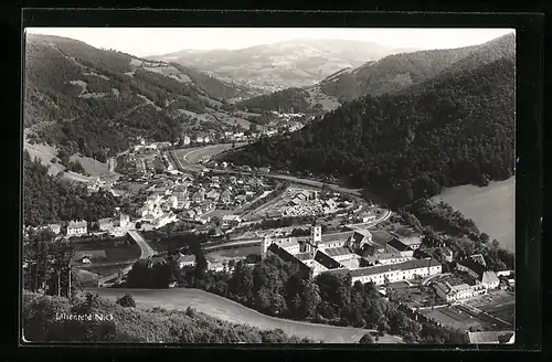 AK Lilienfeld, Totalansicht aus der Vogelschau