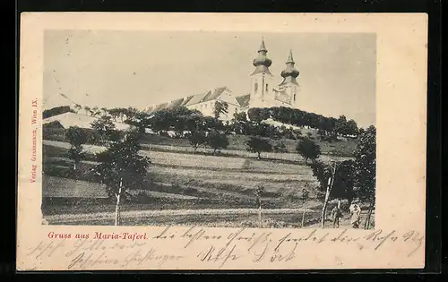 AK Maria-Taferl, Blick auf Kirche