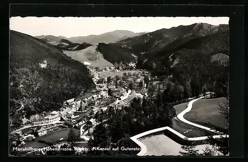 AK Gutenstein, Blick von der Mariahilfberg-Höhenstrasse auf Ort