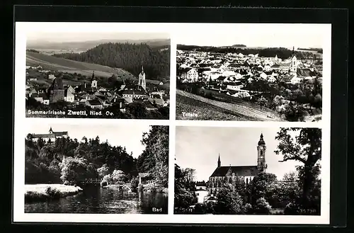 AK Zwettl, Blick auf Stift und Bad