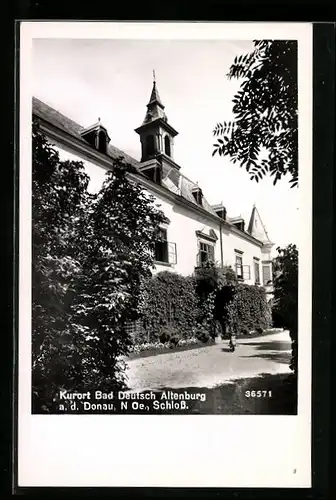 AK Bad Deutsch Altenburg a. d. Donau, Blick auf Schloss