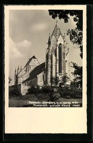 AK Deutsch-Altenburg a. d. Donau, Romanisch-gotische Kirche