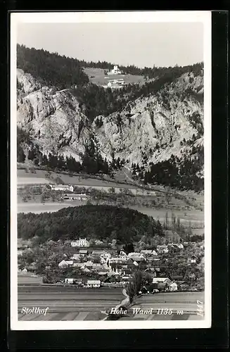 AK Stollhof, Ortsansicht und Hohe Wand