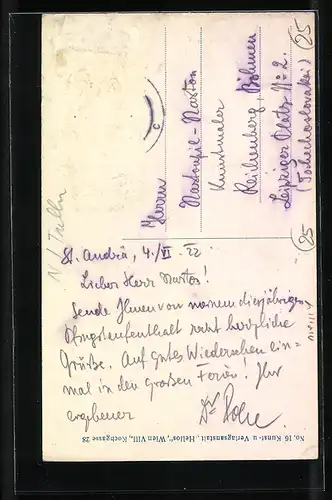 AK St. Andrä-Wördern, Ortsansicht aus der Vogelschau