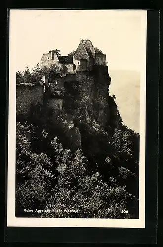 AK Aggstein i. d. Wachau, An der Ruine