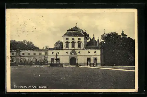 AK Ernstbrunn, Blick auf Schloss