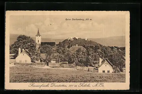 AK Dreistätten, An der Ruine Starhemberg