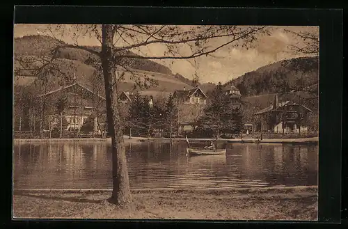 AK Aspang, Blick zum Teichrestaurant