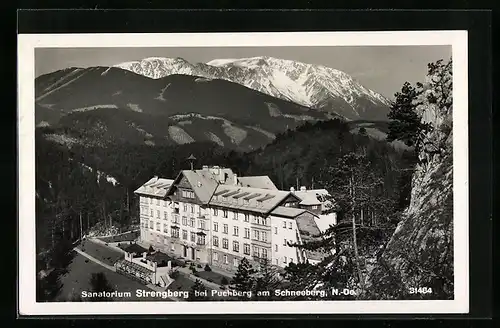 AK Strengberg bei Puchberg, Sanatorium Stengberg