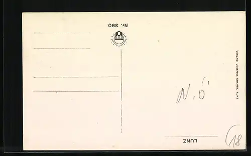 AK Lunz, Ortspartie mit Kirche