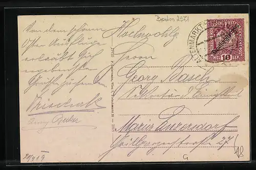 AK Altenmarkt a.d. Triesting, Totalansicht aus der Vogelschau