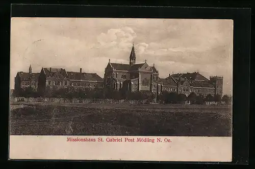 AK Mödling, Ansicht vom Missionshaus St. Gabriel