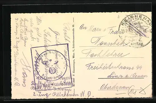 AK Payerbach, Ortspartie mit Kirche