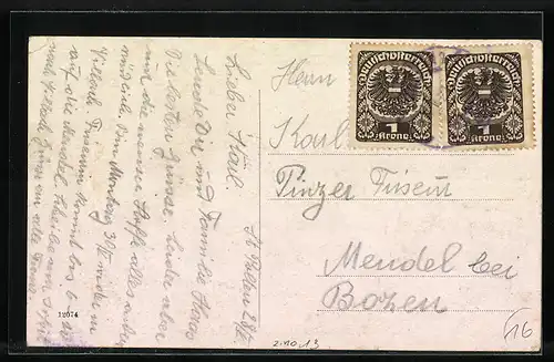 AK St. Pölten, Teilansicht aus der Vogelschau