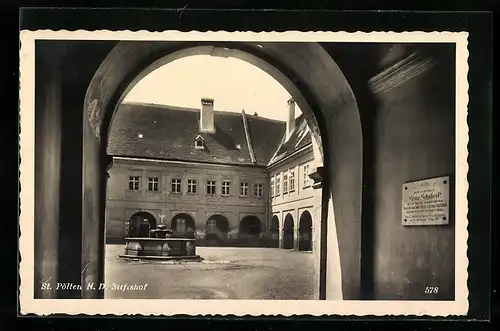 AK St. Pölten, Partie vom Stiftshof