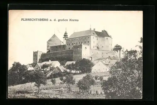 AK Albrechtsberg a. d. grossen Krems, Ansicht der herrschaftlichen Burg