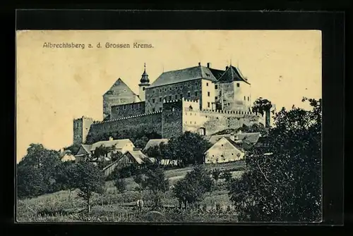 AK Albrechtsberg a. d. grossen Krems, Ansicht der herrschaftlichen Burg