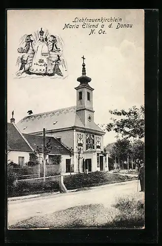 AK Maria Ellend a. d. Donau, Liebfrauenkirchlein, Gnadenbild